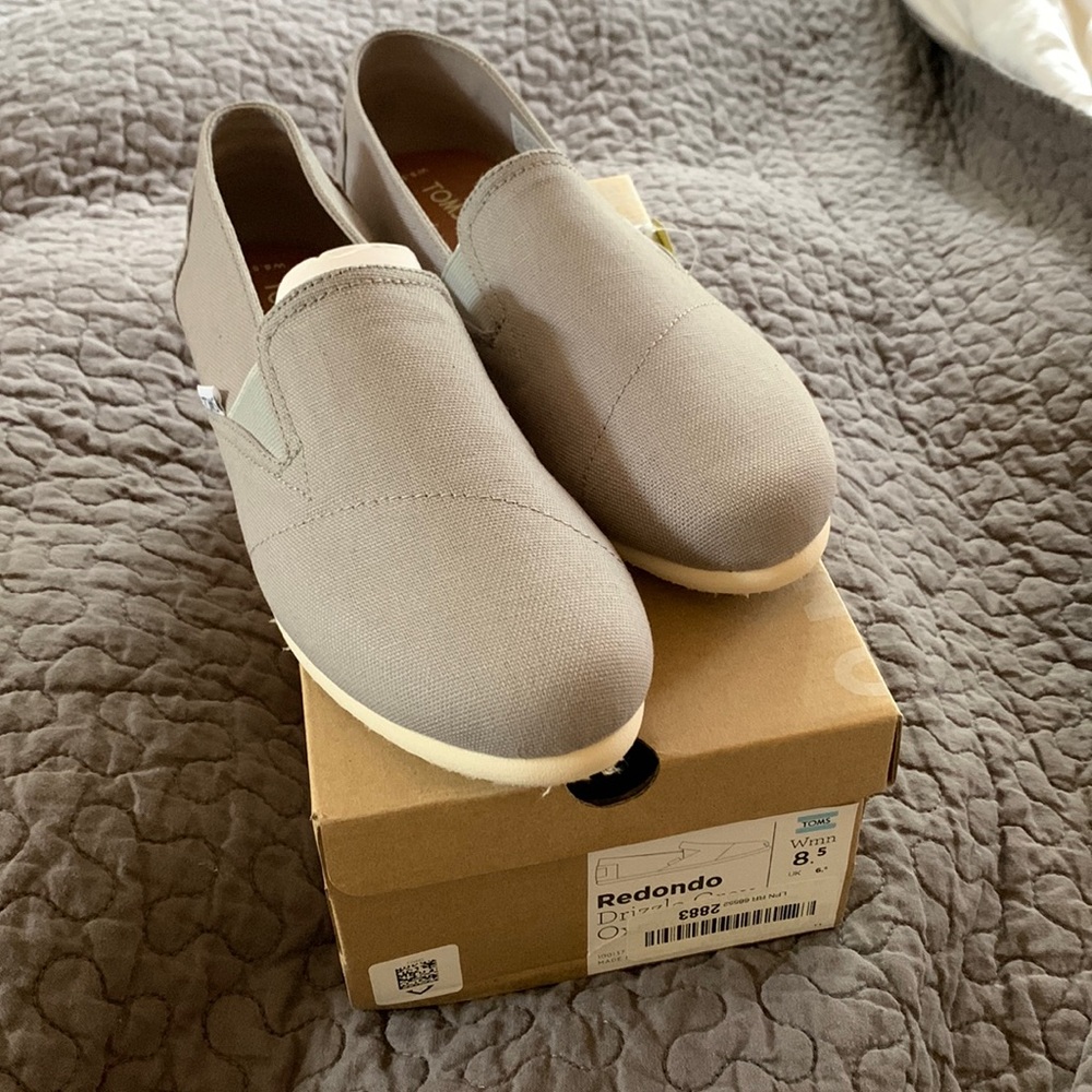 Toms Redondo Drizzle Grey Oxford